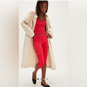 NWT FREE PEOPLE FULL BLOOM CAPRI - PANTS ONLY - LARGE